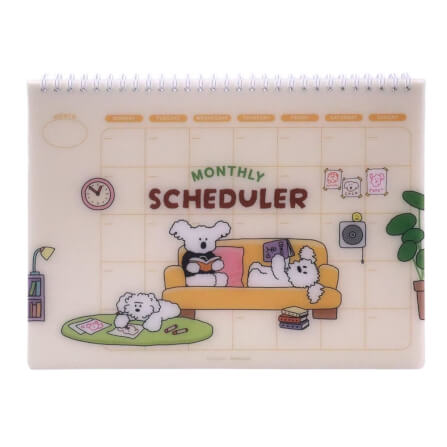 สมุดแพลนเนอร์ Ropamoda X Romane Monthly Planner สีครีม_1